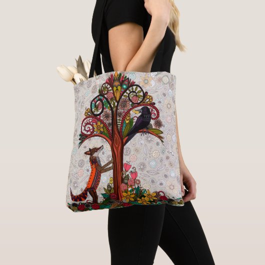 vos en kraai tote bag (Dichtbij)