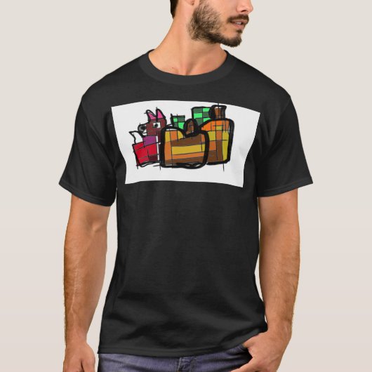 Vos en pompoenen t-shirt (Voorkant)