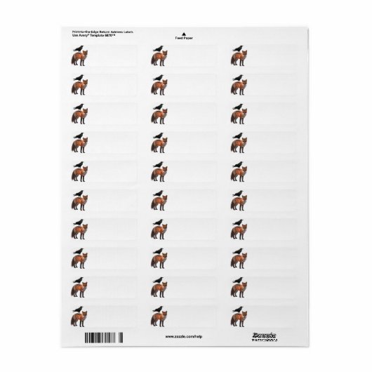 vos en raven etiket (Full Sheet)