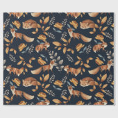 vos en roos cadeaupapier (Vlak)