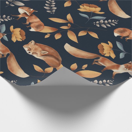 vos en roos cadeaupapier (Hoek)