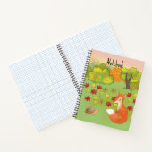 Vos en schildpad in het bos notitieboek (Binnen)