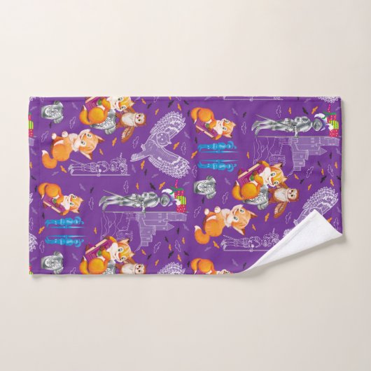 vos en uil bad handdoek (Handdoek)