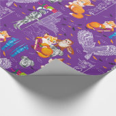 vos en uil cadeaupapier (Hoek)