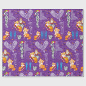 vos en uil cadeaupapier (Vlak)