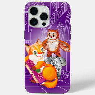 vos en uil iPhone 15 pro max hoesje