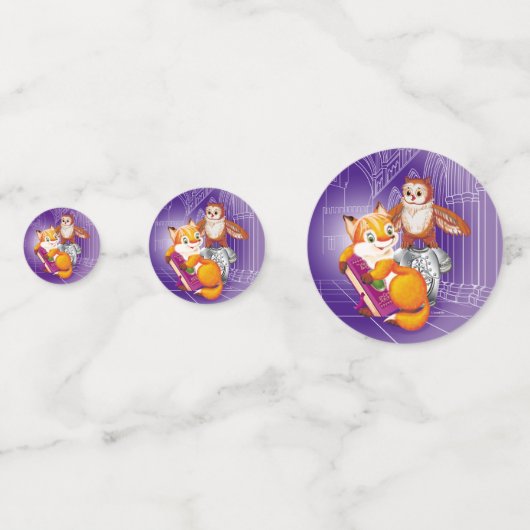 vos en uil confetti (Voorkanten)