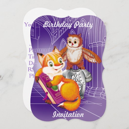 vos en uil kaart (Voorkant / Achterkant)