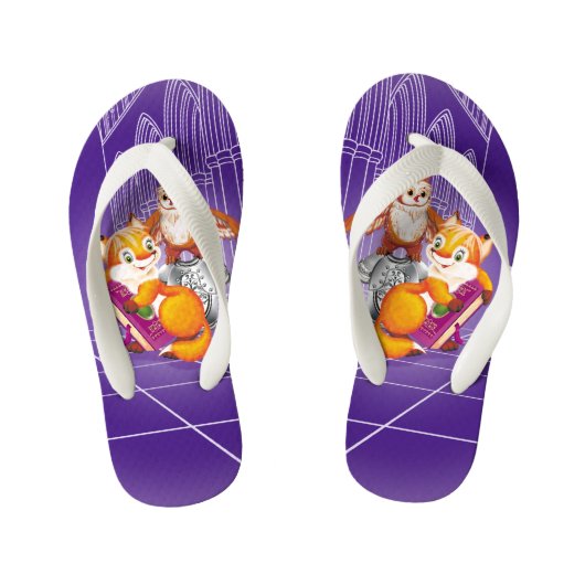 vos en uil kinder teenslippers (Voetbed)