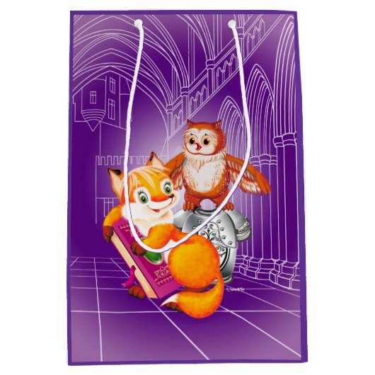 vos en uil medium cadeauzakje (Voorkant)