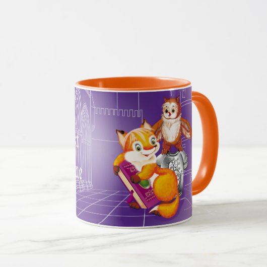 vos en uil mok (Voorkant rechts)