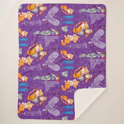 vos en uil sherpa deken (Voorkant)