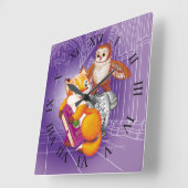 vos en uil vierkante klok (Hoek)