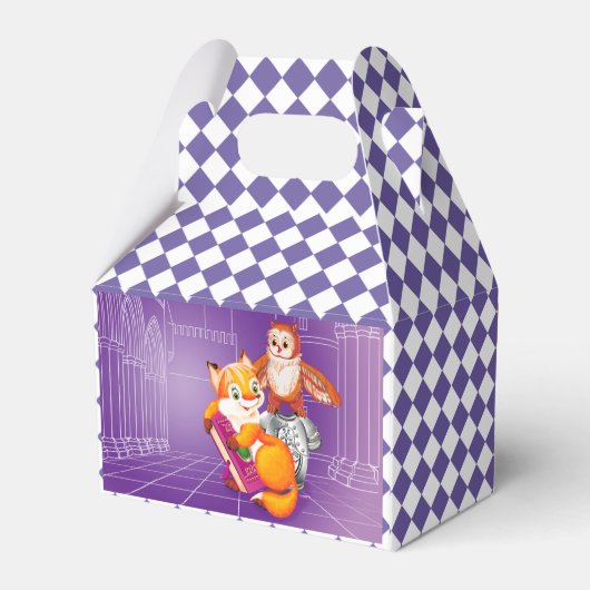 vos en violet bedankdoosjes (Achterkant)