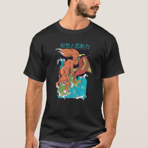 Vos En Vis Japanse Stijl Schattige Vossen T-shirt