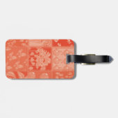 vos en vlinder bagagelabel (Achterkant horizontaal)