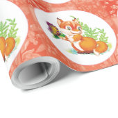 vos en vlinder cadeaupapier (Rol Hoek)