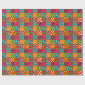 vos en vlinder cadeaupapier (Vlak)