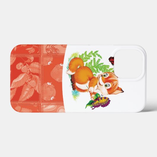 vos en vlinder Case-Mate iPhone case (Achterkant (horizontaal))