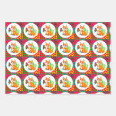 vos en vlinder inpakpapier vel (Voorkant 3)