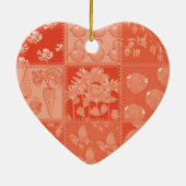 vos en vlinder keramisch ornament (Achterkant)