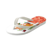 vos en vlinder kinder teenslippers (Schuin)