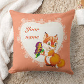 vos en vlinder kussen (Deken)