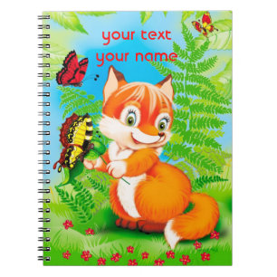 vos en vlinder notitieboek