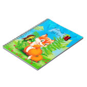 vos en vlinder notitieboek (Linkerzijde)