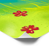 vos en vlinder poster (Hoek)