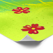 vos en vlinder poster (Hoek)