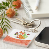 vos en vlinder sleutelhanger (Voorkant Rechts)