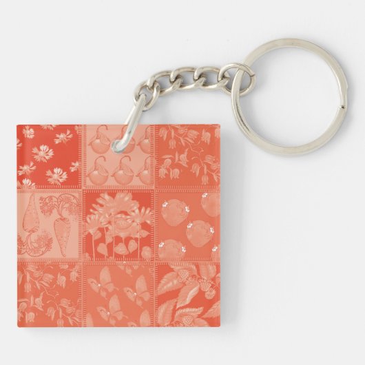 vos en vlinder sleutelhanger (Achterkant)