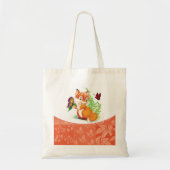 vos en vlinder tote bag (Voorkant)