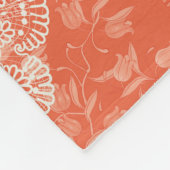 vos- en vlinderpatroon fleece deken (Hoek)