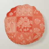 vos- en vlinderpatroon rond kussen (Achterkant)