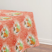 vos- en vlinderpatroon tafelkleed (Voorbeeld)
