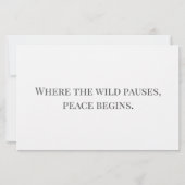 Vos en vogel bij zonsondergang in Forest Scene met Briefpapier (Achterkant)