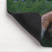 Vos en Vogel bij zonsondergang in Forest Scene Muismat (Hoek)