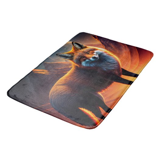 Vos en volle maan badmat (Gekanteld)