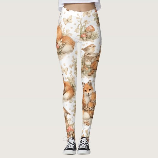 Vos Familiepatroon Leggings (Voorkant)