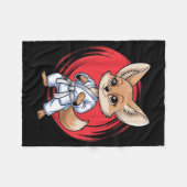 Vos Fennec Vechtkunst Karate Jiu-Jitsu Judo Fleece Deken (Voorkant (Horizontaal))