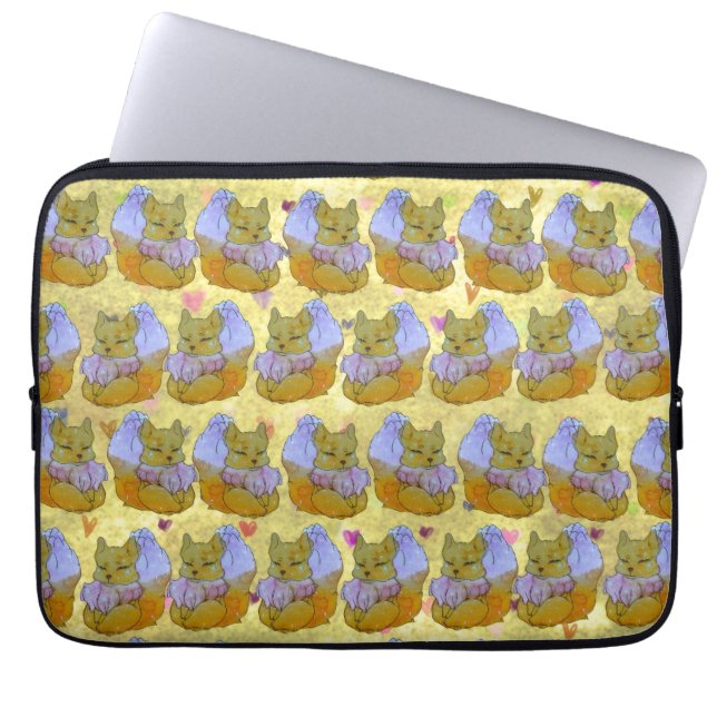 Vos genaamd Dice Laptop Sleeve (Voorkant)