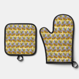 Vos genaamd Dice Ovenwant & Pannenlap Set