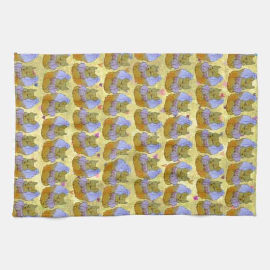 Vos genaamd Dice Theedoek (Horizontaal)