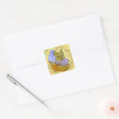 Vos genaamd Dice Vierkante Sticker (Envelop)