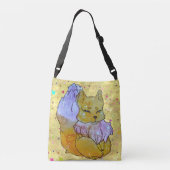 Vos genaamd Dobbelsteen Crossbody Tas (Achterkant)