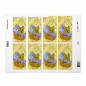 Vos genaamd Dobbelsteen Retouradreslabel Etiket (Full Sheet)