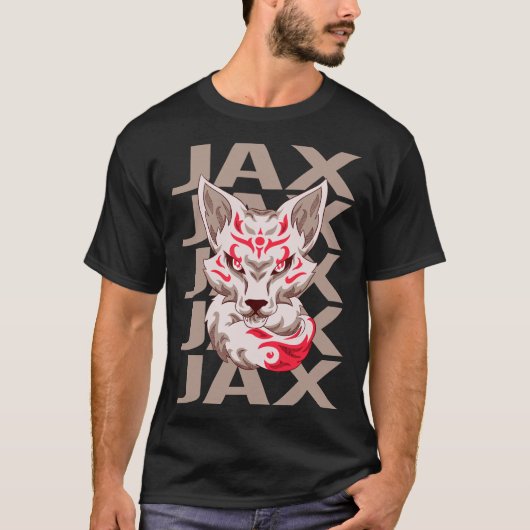 Vos gezicht - Jax naam T-shirt (Voorkant)