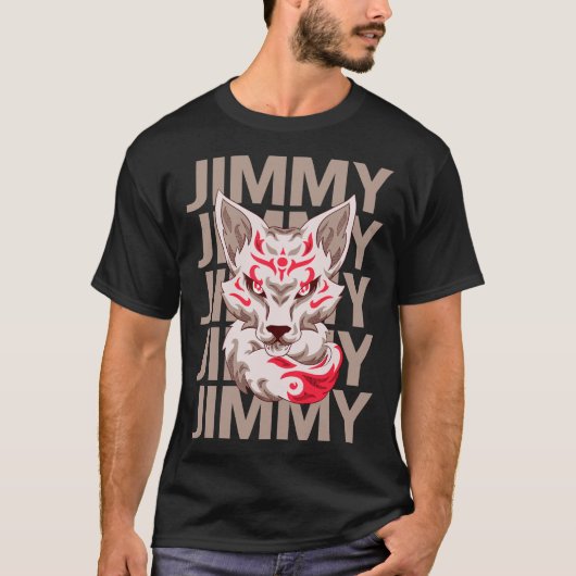 Vos gezicht - Jimmy Naam T-shirt (Voorkant)